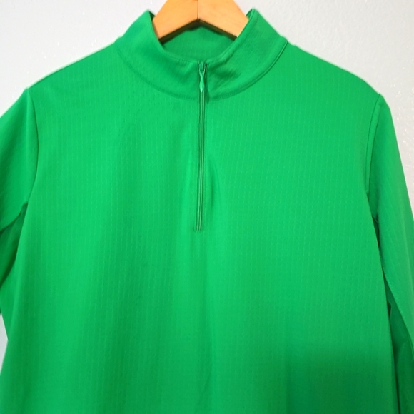 IBKUL Lucky Charm Print Long Sleeve Mock Neck Top Greenh - Picture 9 of 12